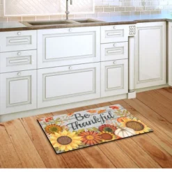 Be Thankful Flowers Doormat 18" X 30" Indoor Outdoor Briarwood Lane -Home Improvement Store GUEST 8d935754 8620 4df8 9106 65557dc0e854
