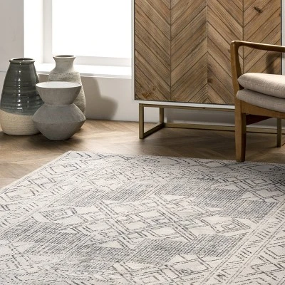 NuLOOM Mia Machine Washable Geometric Medallion Area Rug 10 NuLOOM Mia Machine Washable Geometric Medallion Area Rug - Image 8
