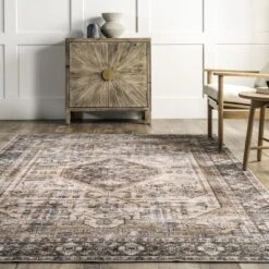 NuLOOM Devin Machine Washable Vintage Medallion Area Rug -Home Improvement Store GUEST 8f2e5dd2 b933 4b77 bdf2 bf0dbb5a2f0a