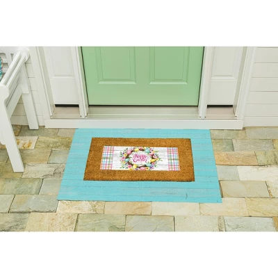 Evergreen Blue Wood Plank Layering Mat 42 X 26.5 Inches Indoor And Outdoor Decor 4 Evergreen Blue Wood Plank Layering Mat 42 X 26.5 Inches Indoor And Outdoor Decor - Image 2