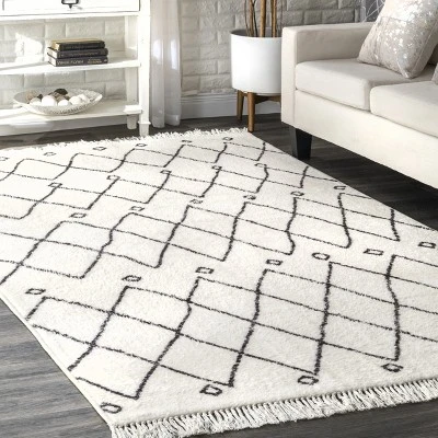 NuLOOM Krystal Trellis Tassel Area Rug 3 NuLOOM Krystal Trellis Tassel Area Rug