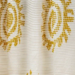 1pc 50"x84" Light Filtering Jacquard Curtain Panel Gold - Opalhouse™ Designed With Jungalow™ -Home Improvement Store GUEST 914fca59 4940 4a38 977a d369d522b944