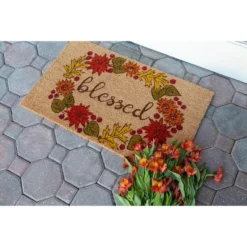 1'4" X 2'4" Blessed Indoor/Outdoor Coir Doormat - Entryways 8 1'4" X 2'4" Blessed Indoor/Outdoor Coir Doormat - Entryways -Home Improvement Store GUEST 91d59e36 ae25 49bf 9129 3457ea8bd452