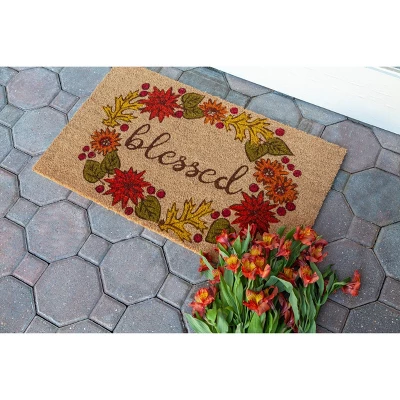 1'4" X 2'4" Blessed Indoor/Outdoor Coir Doormat - Entryways 5 1'4" X 2'4" Blessed Indoor/Outdoor Coir Doormat - Entryways - Image 3
