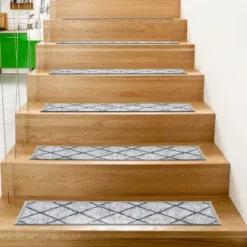 World Rug Gallery Contemporary Trellis Non-Slip Stair Treads -Home Improvement Store GUEST 91d72fb9 f73d 4d7d a5ab 5d7da93a5d91