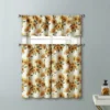 Kate Aurora Country Farmhouse Sunflower Garden Complete Kitchen Curtain Tier & Valance Set - 56 In. W X 14 In. L, Multi