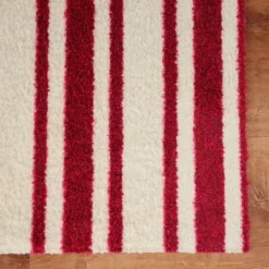 2'x3' ColorStar Timeless Stripe Door Mat Burgundy - Bungalow Flooring -Home Improvement Store GUEST 92899e25 960a 418d 9b24 2e9228c3fa24