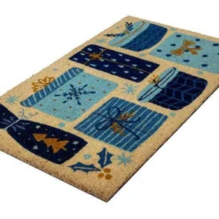 1'4" X 2'4" Christmas Presents Indoor/Outdoor Coir Doormat Blue/Gold - Entryways 7 1'4" X 2'4" Christmas Presents Indoor/Outdoor Coir Doormat Blue/Gold - Entryways -Home Improvement Store GUEST 928f7527 f793 42a8 a15d 4b53f3213bca