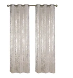 Floral Metallic Blackout Grommet Curtain Panels (Set Of 2) -Home Improvement Store GUEST 934d9c0b 1f0d 434f 8f1c 4afd001402ae