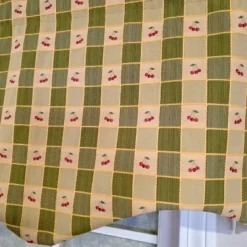 RLF Home 100% Cotton Cherry Squares Regal With Poly/Cotton Lining Rod Pocket Valance 50" X 15" Green -Home Improvement Store GUEST 94bc29e2 2516 4462 a321 82226a37ba6d