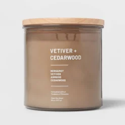 Glass Jar Vetiver And Cedarwood Candle Brown - Threshold™ 11 Glass Jar Vetiver And Cedarwood Candle Brown - Threshold™ -Home Improvement Store GUEST 94fa0143 6384 4148 9851 b3c3e6d22167