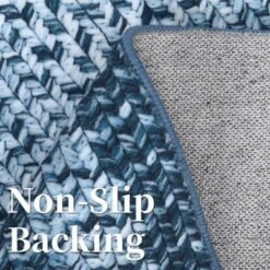 Coucheta 2x10 Runner Rug, Washable Area Rug For Living Room, Vintage Braided Print Carpet, Low Pile Non-Shedding Kitchen Rugs With Non Slip,Gray&Blue -Home Improvement Store GUEST 95f1ec95 3e2d 45e5 9e2e efe4db461b35