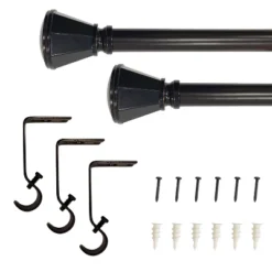 Decorative Drapery Single Rod Set With Trumpet Finials Oil Rubbed Bronze - Lumi Home Furnishings 11 Decorative Drapery Single Rod Set With Trumpet Finials Oil Rubbed Bronze - Lumi Home Furnishings -Home Improvement Store GUEST 96bfbaa5 f3f4 4796 9b60 830b44f3d5b5