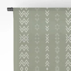 Sheila Wenzel Ganny Sage Minimalist Mudcloth Single Panel Sheer Window Curtain - Deny Designs -Home Improvement Store GUEST 96d4a3dd 78f4 4dc4 92ba dee36d867925