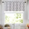 Kate Aurora Shabby Chic White & Gray Trellis Clover Rod Pocket Window Valance - 56 In. W X 15 In. L, White/Gray -Home Improvement Store GUEST 98675f18 27b8 4f23 9a0a 26425da40be9