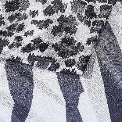 Kate Aurora 2 Piece Safari Themed Animal Print Rod Pocket Sheer Window Curtain Panels 4 Kate Aurora 2 Piece Safari Themed Animal Print Rod Pocket Sheer Window Curtain Panels - Image 2