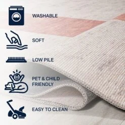 Raita Modern Distressed Stripe Machine-Washable Area Rug - JONATHAN Y 14 Raita Modern Distressed Stripe Machine-Washable Area Rug - JONATHAN Y -Home Improvement Store GUEST 99ce49b9 a6b1 4a03 8acd 1346ffba649f