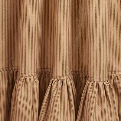 Park Designs Sturbridge Ticking Ruffle Wine Tiers 72" X 36" 4 Park Designs Sturbridge Ticking Ruffle Wine Tiers 72" X 36" - Image 2