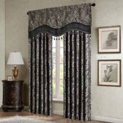 18"x50" Valerie Jacquard Window Valance -Home Improvement Store GUEST 9b62a4b5 a901 4ab7 9853 71bf00f85928