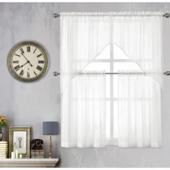 Kate Aurora Modern Chic Complete 4 Piece Striped Sheer Kitchen Curtain Tier & Valance Set 15 Kate Aurora Modern Chic Complete 4 Piece Striped Sheer Kitchen Curtain Tier & Valance Set -Home Improvement Store GUEST 9cb0b890 8b9b 46f7 8d33 2937b52bc4d5