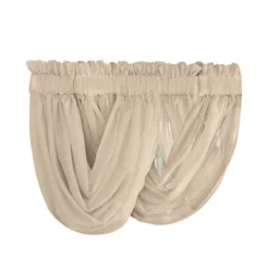 Collections Etc Scoop Two-Piece Rod Pocket Solid-Colored Sheer Valances For Windows, Decorative Accent And Added Privacy For Any Room In -Home Improvement Store GUEST 9dadfbe8 7a56 4ff3 a840 464b87382bbc