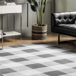 NuLOOM Lucy Machine Washable Farmhouse Buffalo Plaid Area Rug -Home Improvement Store GUEST 9dc474c7 b832 4ee8 adcc c4f79e71a2b5