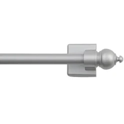 Kenney KN40343 Magnet Cafe Rod, Silver, Metal, 16"-28"