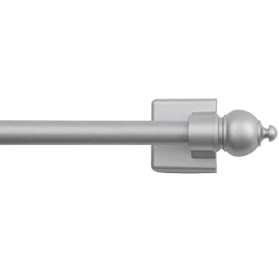 Kenney KN40343 Magnet Cafe Rod, Silver, Metal, 16"-28" 3 Kenney KN40343 Magnet Cafe Rod, Silver, Metal, 16"-28"