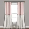 Home Boutique Linen Button Window Curtain Panel Single Blush/White 40X108 -Home Improvement Store GUEST 9f657329 de82 438f bc92 366a46b003df