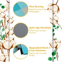 Costway 58'' Toddler Foam Play Mat Baby Folding Activity Floor Mat Home Daycare School -Home Improvement Store GUEST a07b8608 d508 46b1 bdb6 75f7f267e3a7