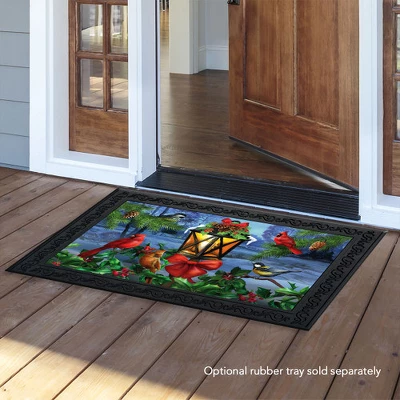 Lantern Glow Gathering Winter Doormat 30" X 18" Indoor Outdoor Briarwood Lane 5 Lantern Glow Gathering Winter Doormat 30" X 18" Indoor Outdoor Briarwood Lane - Image 3