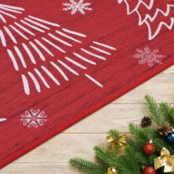 Christmas Red Kitchen Mat Sets Of 2 Washable Runner Rug,17x29In+17x47In,Non Slip Non Shedding Kitchen Rug Decorative Runner Mats -Home Improvement Store GUEST a0f8cf2b f868 4c7c a4b7 d702b3906932