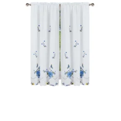 Collections Etc Rose And Butterfly Embcurtains -Home Improvement Store GUEST a19ce591 44c1 4099 8a30 2d94b543fcb3