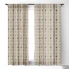 Iveta Abolina Peace Hands Tan 64" X 50" Single Panel Room Darkening Window Curtain - Deny Designs -Home Improvement Store GUEST a23d51ac 0b23 47fb a89d 2957be5029d4