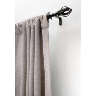 Decorative Drapery Single Rod Set With Acron Cage Finials Oil Rubbed Bronze - Lumi Home Furnishings 5 Decorative Drapery Single Rod Set With Acron Cage Finials Oil Rubbed Bronze - Lumi Home Furnishings - Image 3