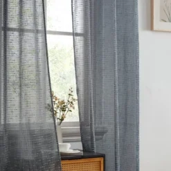 HLC.ME Emily Faux Linen Semi Sheer Light Filtering Grommet Lightweight Window Curtains Drapery Panels, Set Of 2 23 HLC.ME Emily Faux Linen Semi Sheer Light Filtering Grommet Lightweight Window Curtains Drapery Panels, Set Of 2 -Home Improvement Store GUEST a29cf37d 8f77 45ad 8c72 ef68ae340421