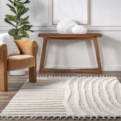 Nuloom Ianthe Abstract 5x8 Indoor Area Rug For Living Room Bedroom Dining Room Kitchen, Beige/Ivory -Home Improvement Store GUEST a3af0322 e036 4f1d 94f7 35ad14a70bd4