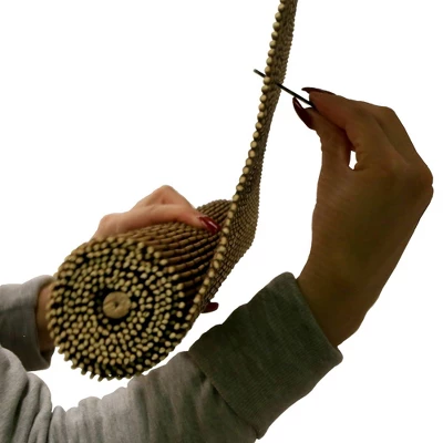 60" X 72" Outdoor Imperial Matchstick Rayon From Bamboo Cord-Free Natural Rollup Blinds Fruitwood - Radiance 6 60" X 72" Outdoor Imperial Matchstick Rayon From Bamboo Cord-Free Natural Rollup Blinds Fruitwood - Radiance - Image 4