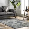 NuLOOM Vintage Melani Medallion Fringe Area Rug