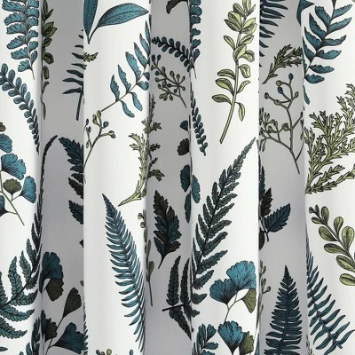 18"x52" Devonia Allover Light Filtering Valance White/Green - Lush Décor 4 18"x52" Devonia Allover Light Filtering Valance White/Green - Lush Décor - Image 2