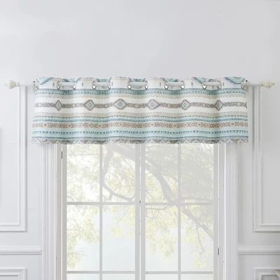 Phoenix Window Valance 84in X 16in + 1in Turquoise By Barefoot Bungalow 4 Phoenix Window Valance 84in X 16in + 1in Turquoise By Barefoot Bungalow - Image 2