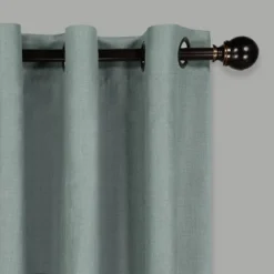 108"x40" Martina Solid Absolute Zero Total Blackout Window Panel Blue - Eclipse