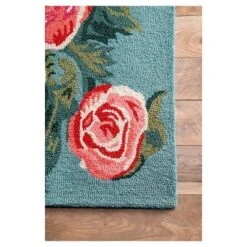 Hand Hooked Rose Bouquet Area Rug - NuLOOM 7 Hand Hooked Rose Bouquet Area Rug - NuLOOM -Home Improvement Store GUEST a666bc92 959f 441e bb49 0e7e534e28ee