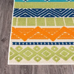 World Rug Gallery Marbella Contemporary Boho Indoor/Outdoor Area Rug -Home Improvement Store GUEST a8f5e973 f43e 44fc a1d7 e03a7dca2f91