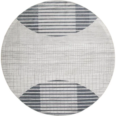 Nourison Astra Machine Washable Semi Circles Mid-Century Modern Indoor Rug 16 Nourison Astra Machine Washable Semi Circles Mid-Century Modern Indoor Rug - Image 14