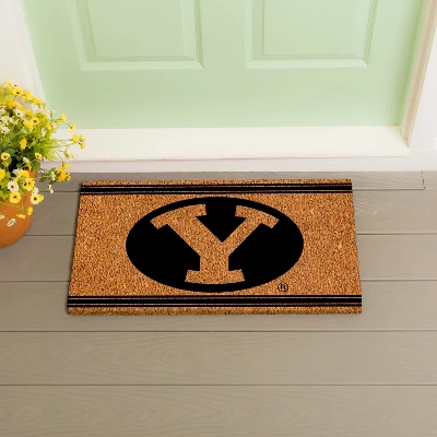 Evergreen Brigham Young University Logo Turf Mat, Brown- 28 X 16 Inches Indoor Outdoor Doormat 6 Evergreen Brigham Young University Logo Turf Mat, Brown- 28 X 16 Inches Indoor Outdoor Doormat - Image 4