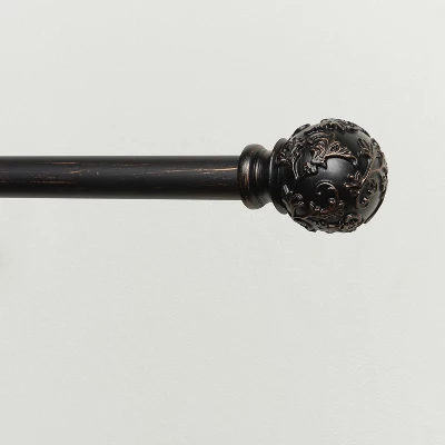 Exclusive Home Vine 1" Curtain Rod And Finial Set 4 Exclusive Home Vine 1" Curtain Rod And Finial Set - Image 2