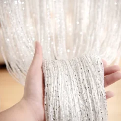 Lush Décor Sheer Night Sky String Thread Grommet Top Window Curtain Panel White -Home Improvement Store GUEST acf635a5 4b93 4088 9632 716df2751915