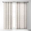 Urban Wild Studio Desert Check Small Charcoal Single Panel Sheer Window Curtain - Deny Designs -Home Improvement Store GUEST ad5c847a 05b1 480f a913 67c17955b45b