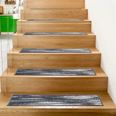 World Rug Gallery Distressed Abstract Non-Slip Stair Treads 10 World Rug Gallery Distressed Abstract Non-Slip Stair Treads - Image 8